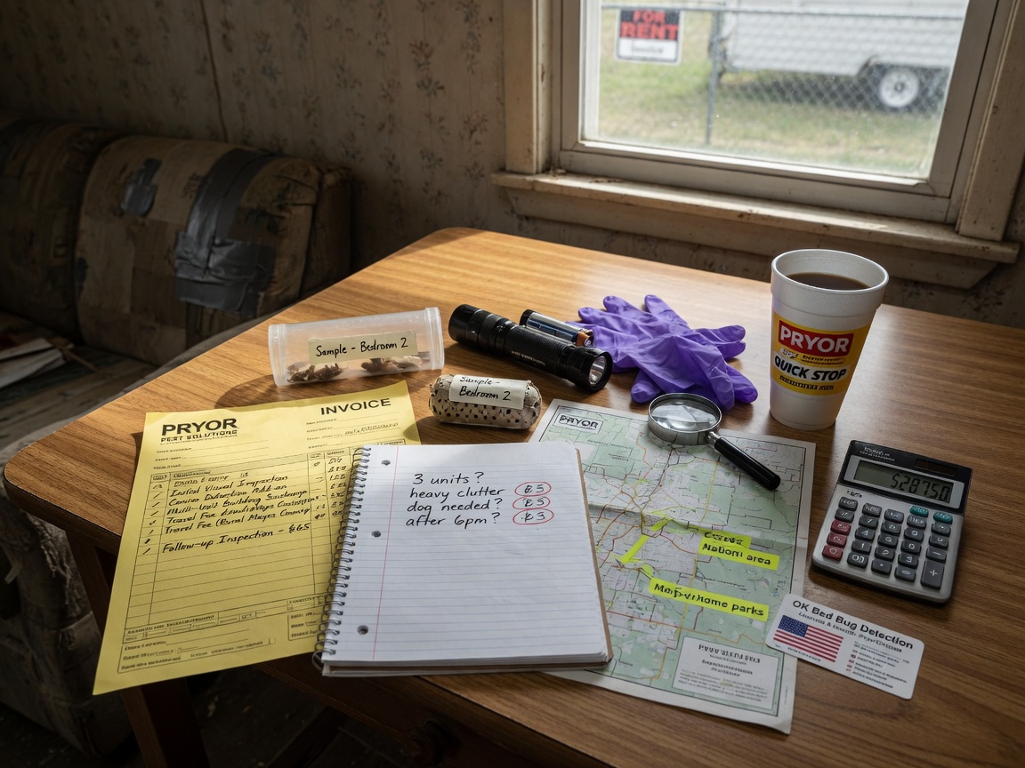 Cost Factors For Bed Bug Inspections In Pryor