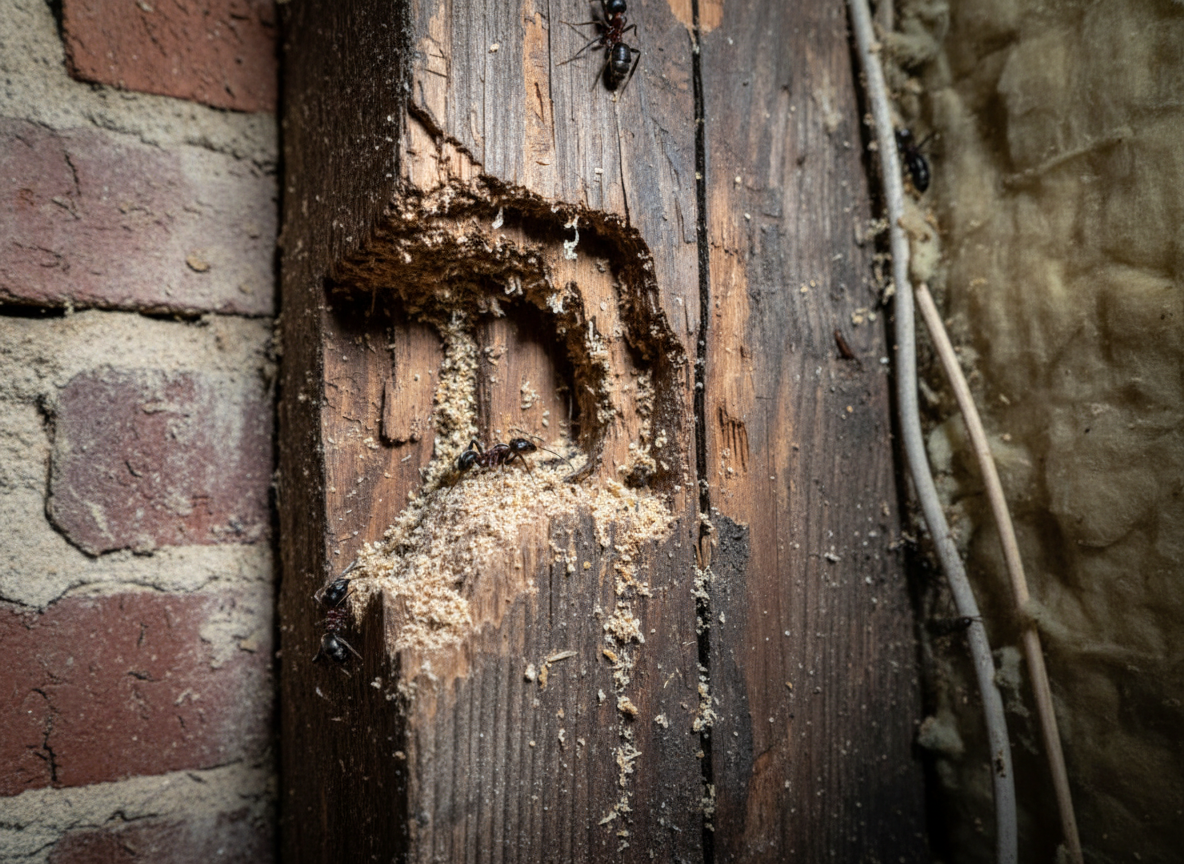 Recognizing Carpenter Ant Damage In Pryor Older Homes