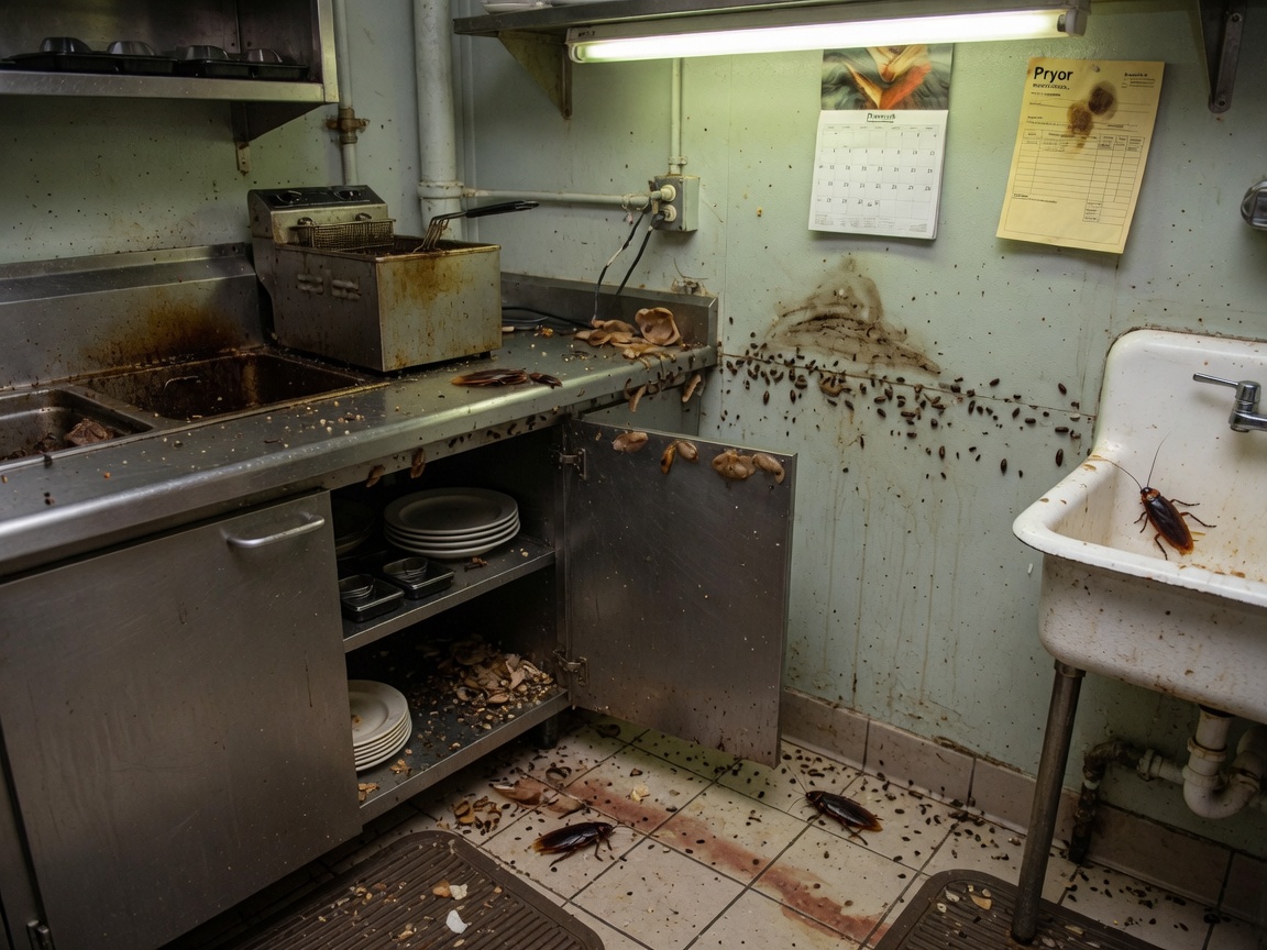 Signs Of Cockroach Activity In Pryor Kitchens